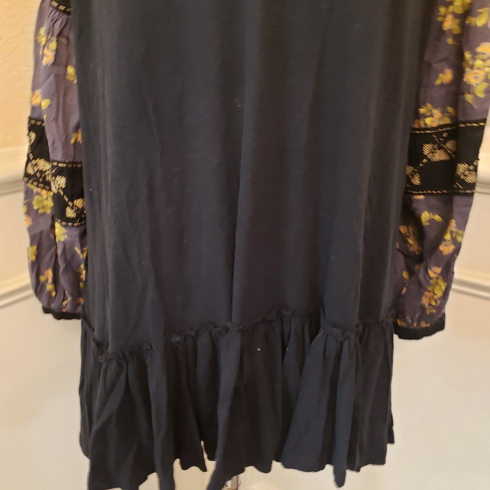 Black LS Free People Blouse/Tunic - Picture 4 of 7